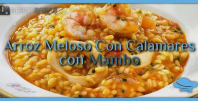 Arroz meloso con calamares con Mambo