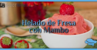 Helado de fresas con Mambo