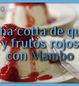 Panna cotta de queso y frutos rojos con Mambo