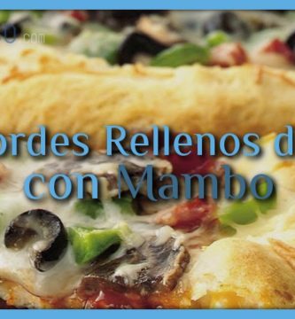Pizza bordes rellenos de queso con Mambo